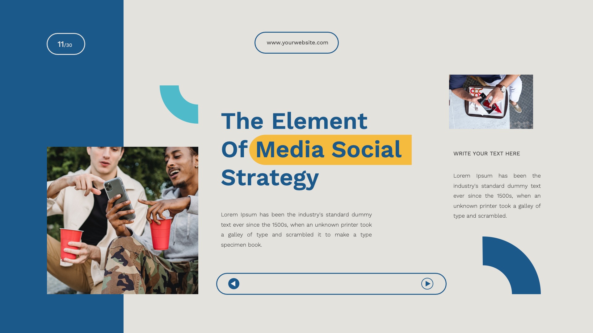 Social Media Strategy PowerPoint Template, Presentation Templates ...